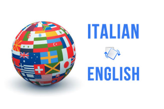 do a traslate manually from italian to english