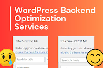 clean and optimize wordpress backend
