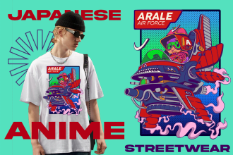 design hypebeast street wear anime for you