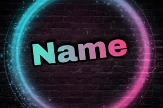 do background edits and name design