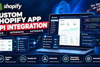 develop a custom shopify app or shopify API integration