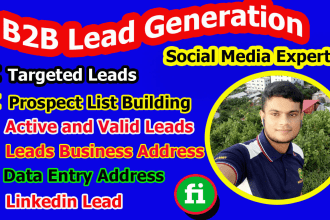 do b2b lead generation all social media lead