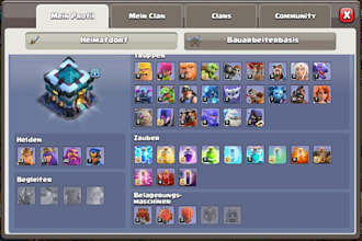 create your showbase in clash of clans