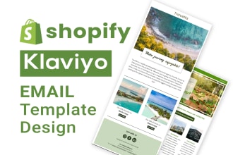 do shopify klaviyo email design, email marketing professionally