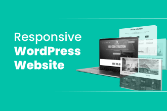 figma website design ux ui wordpress with logo and business card