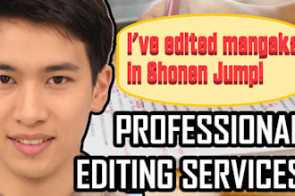 edit your manga, webtoon, or comic by a shonen jump editor