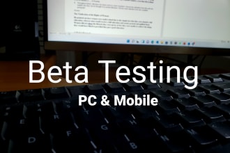 be your beta tester