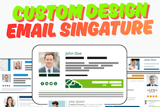 design clickable html email signature
