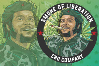 do cartoon mascot for cannabis business logo creation