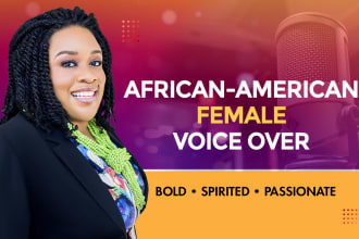 record an african american female voiceover
