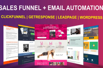 design lead funnel,5 figure sales funnel page with ads running