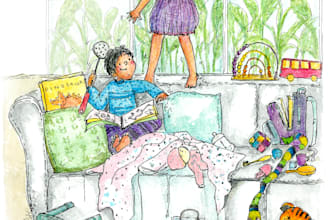 do free hand drawn color illustrations for children books