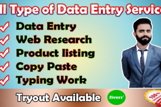 do data entry, copy paste and word data entry work for you
