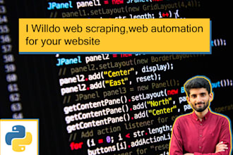 do web scraping, web automation for your website
