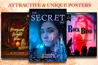 design attractive and unique posters