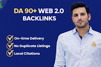 make da 90 plus web 2 0 backlinks