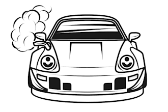 draw bold line art of your car