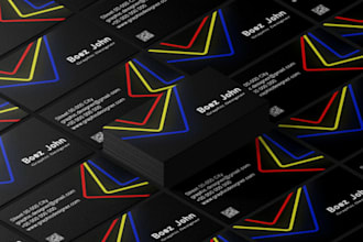 design a geometric, an eye catching and pro business card