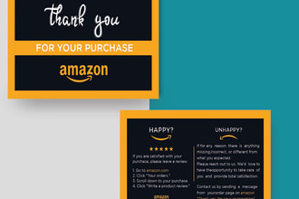design a loyalty card, gift card, thank you card coupon voucher for amazon