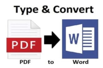 convert or retype scan pdf document into ms word, excel