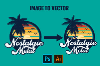 redesign, fix, edit, clean up and vectorize raster logo image
