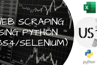 scrape data using selenium