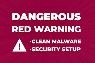 wordpress malware removal, fix dangerous site browser red warning