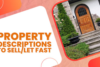 write your property descriptions to sell quickly