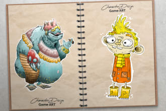 design 2d characters for nft, game, and animation