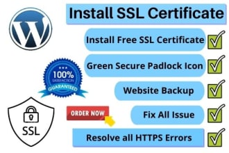 install free SSL certificate https on website or wordpress