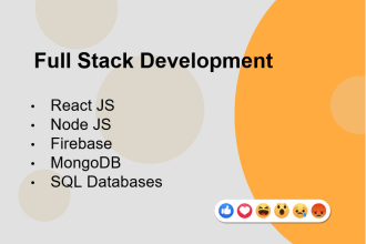 develop a web app using react js and firebase