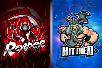 create a professional mascot,or animal cartoon logofor gaming, twitch,esports