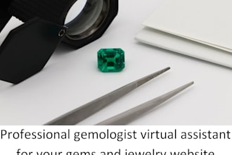 be virtual assistant of your gems and jewelry business
