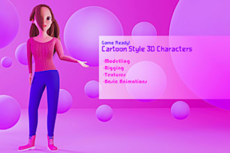 make professional 3d game ready character