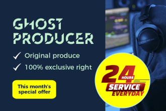 be your music producer for any genre in 24 hours service