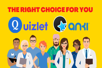 make anki and quizlet flashcards in 24 hours