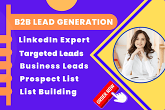 do targeted b2b lead generation, list building and lead prospecting