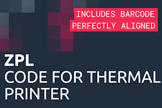 write zpl code for zebra thermal printer