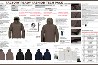 create factory ready fashion tech packs for apparel production