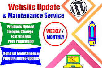 fix wordpress website bugs, wordpress maintenance, tech support