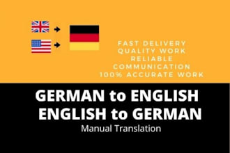 expertly translate english to german or german to english