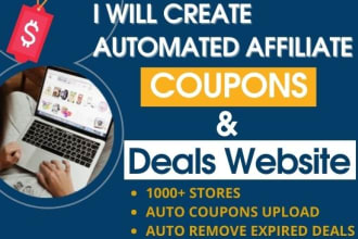 create automated affiliate coupons and deals wordpress website
