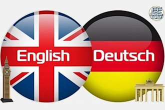 translate english texts for the german