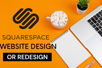create modern squarespace website design or squarespace redesign or landing page