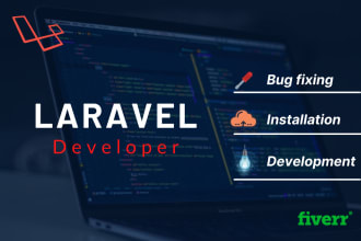 fix laravel bugs and install website using php mysql laravel