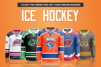 do sublimation ice hockey jersey ,uniform and teamwear design