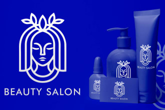 do spa, nails, hair, cosmetics, beauty salon, and  skin care logo design