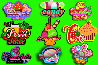 do candy, chocolate, sweet, bakery, ice cream or food logo