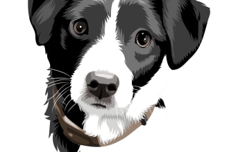 draw animal art anime art, pet art cartoons portrait