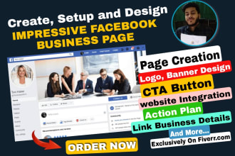 create, fix and set up impressive facebook business page or fan page